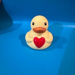 Cute Yellow Duck Toy with Red Heart